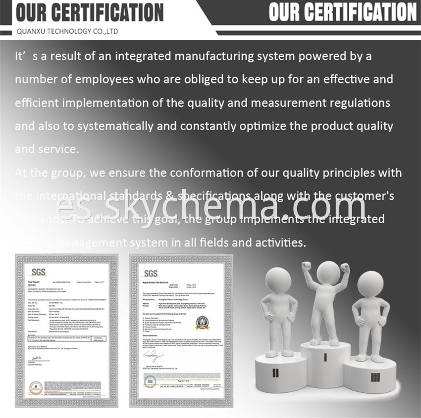 Our Certification 2